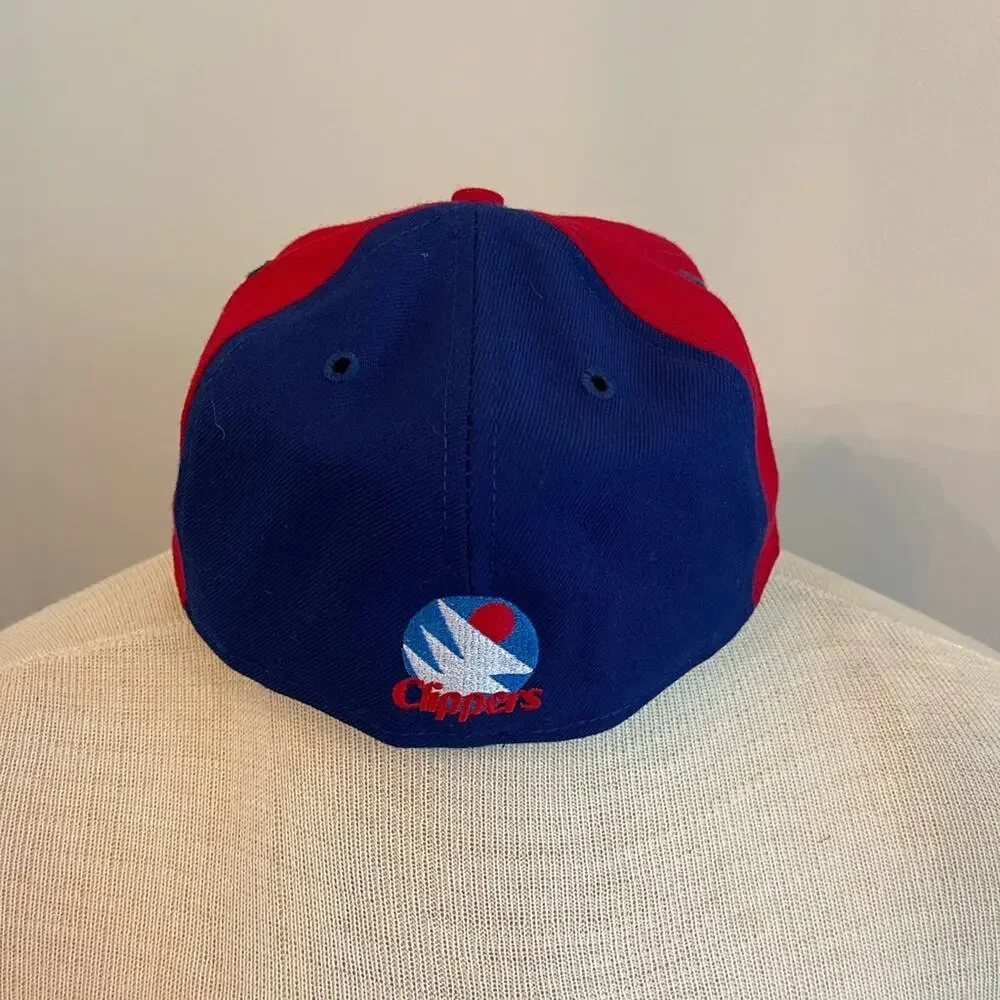 New Era NBA Los Angeles Clippers Baseball Hat Blue & Red Size 7 1/8